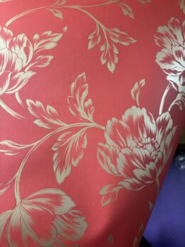 Rasch rozen bloemen behang rood 207873 close up