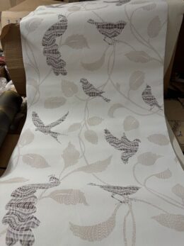 Alternative view of Vogels & Bladeren Behang Taupe – Rasch 721744 – Modern Natuurdesign