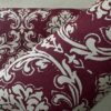 Barok damast behang bordeaux rood crème 30504-5A klassiek patroon