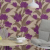 Paars bloemen behang Rasch vliesbehang