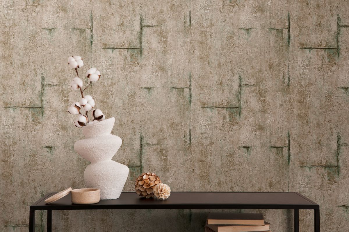industrieel betonlook behang