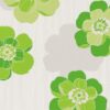 Retro bloemen behang groen wit AS Creation