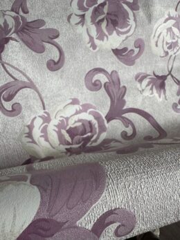 bloemenbehang paars beige barok as creation structuur patroon luxe