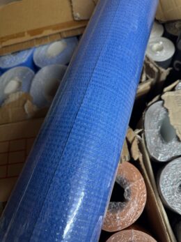 Alternative view of Blauw structuur behang – Rasch profielvinyl 312751