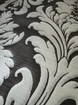 Alternative view of Zwart grijs barok behang met klassiek ornament – Rasch 280241