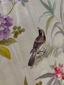 A.S. Creation bloemen en vogels behang beige multicolor romantisch vliesbehang detail