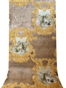 Barok jungle behang met panters en gouden ornamenten A.S. Creation