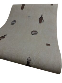 beige behang rasch 264708 ethnic print decoratief papierbehang