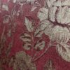 Barok bloemen behang bordeaux rood met goud klassiek luxe patroon