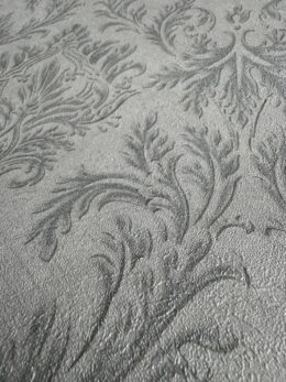 Grijs barok behang 106 cm breed vlies AS Creation
