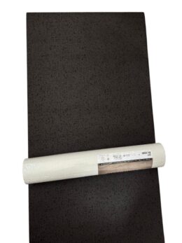 Zwart vliesbehang met fijne structuur en subtiel gespikkeld effect van Daniel Hechter